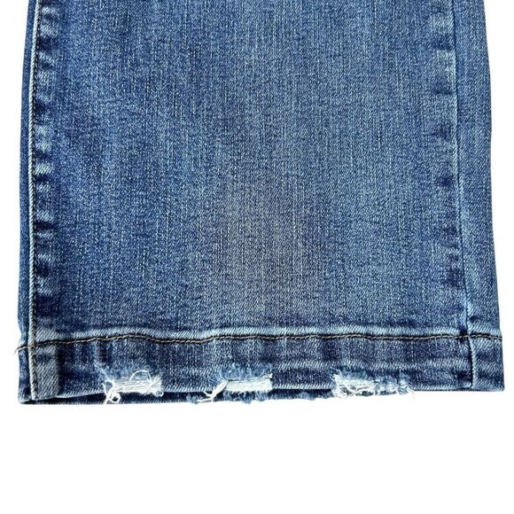 Judy Blue Women's Crop Wide Leg Jeans Blue Size 15 / 32 Mid Rise Stretch Denim - Picture 7 of 8